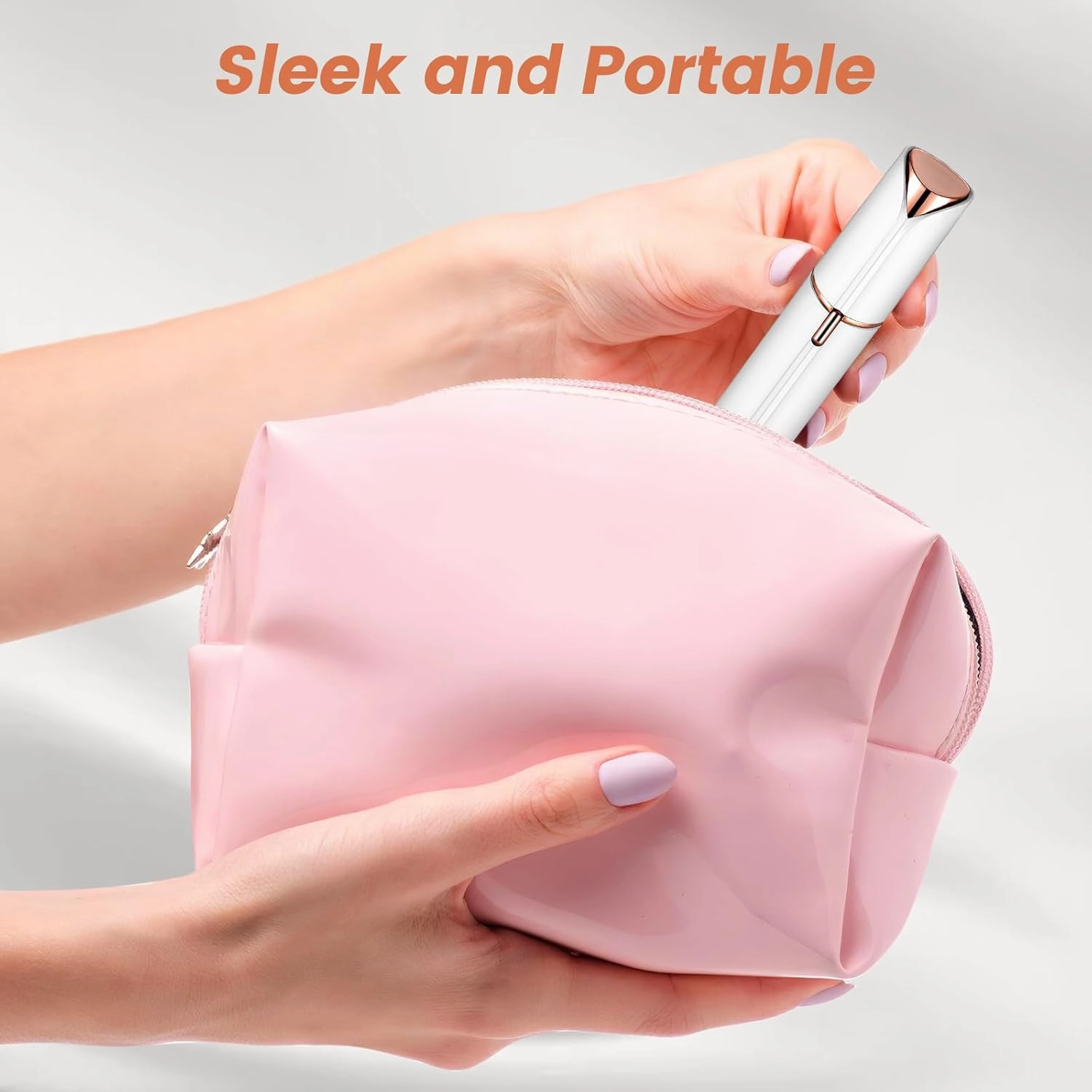 Facial Hair Remover for Women- as Seen on TV Painless Face Shaver -Mini Hair Remover, Electric Razor Shaver Portable Bikini Epilator for Lips, Chin(White 2 Heads)