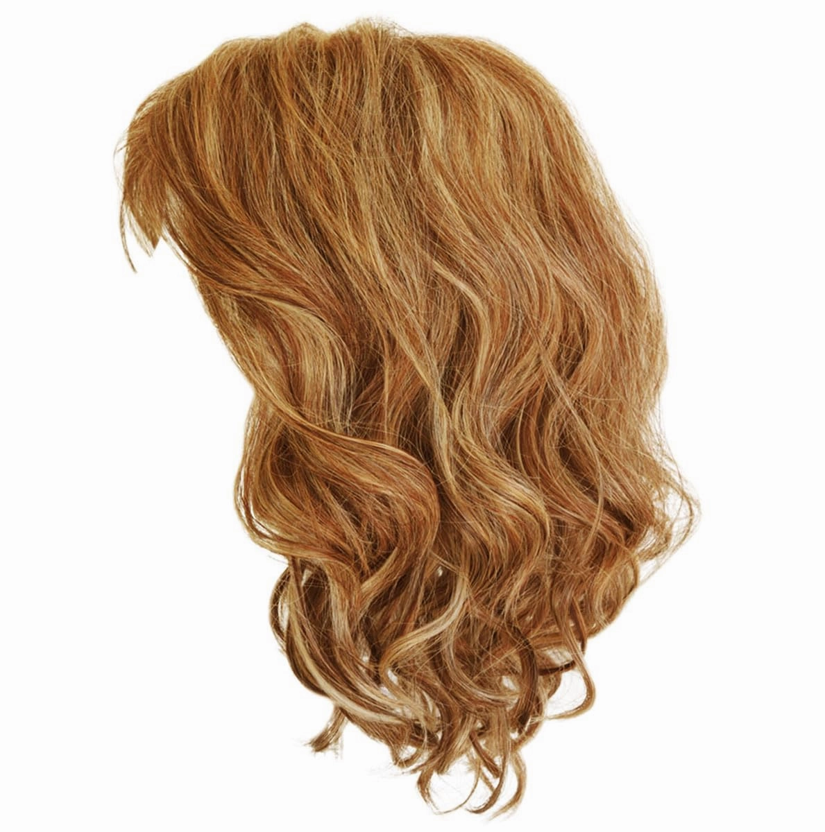 Fancy Chic Mid-Lenth Layered Tousled Bob Wig by Hairuwear, Average Cap - Dark Blonde