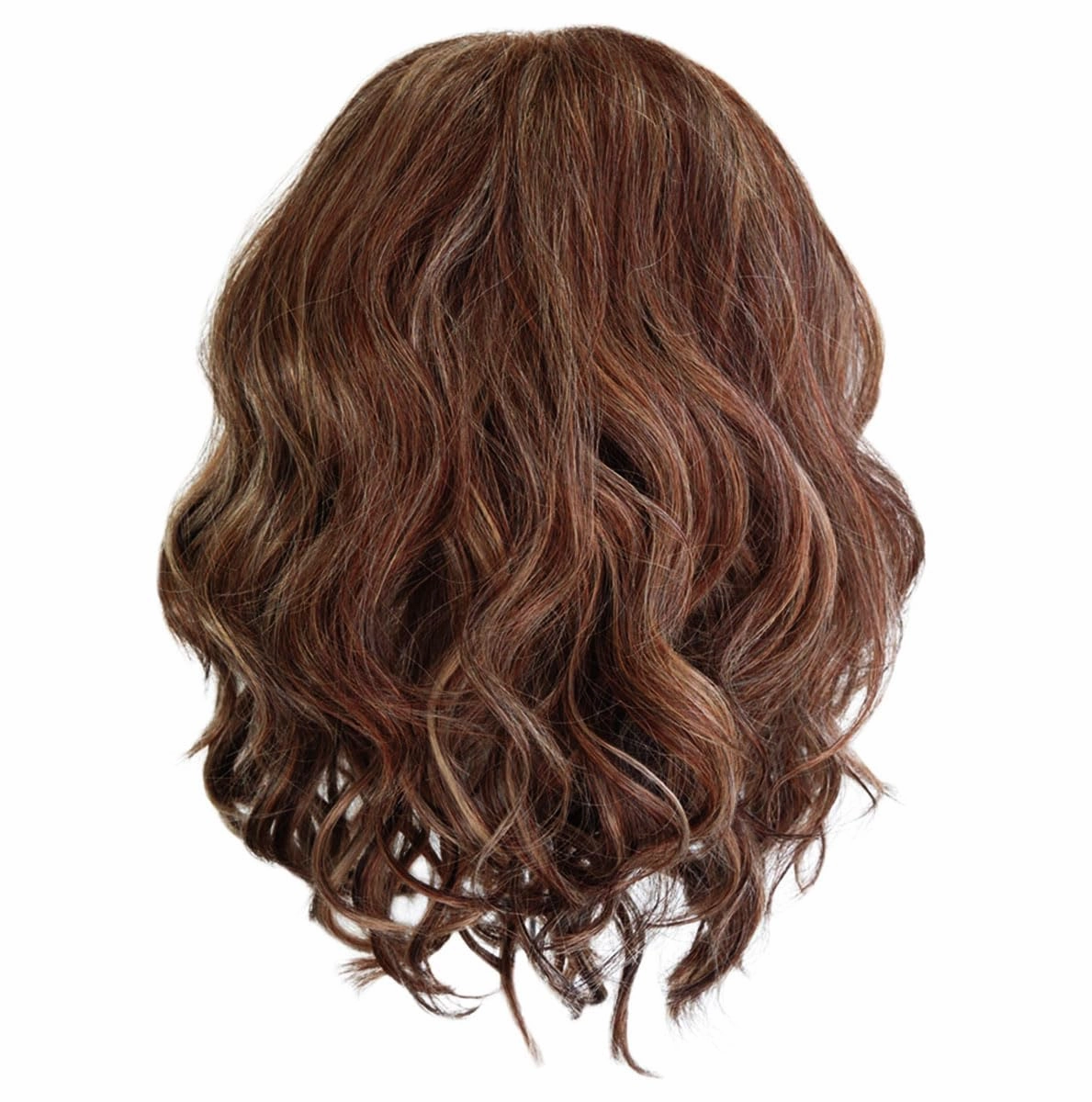 Fancy Chic Mid-Lenth Layered Tousled Bob Wig by Hairuwear, Average Cap - Medium Brown