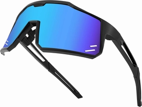 FEISEDY Sports Sunglasses Wraparound 80s Visor Men Women Outdoor Shield Baseball Sunglasses B4125