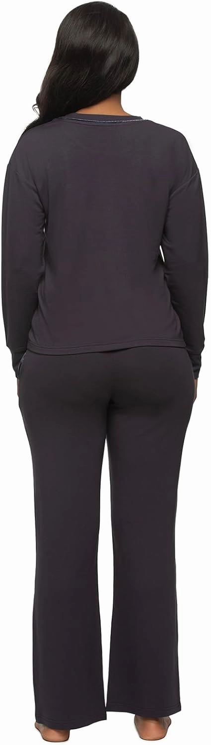 Felina - Aria 2-Piece Lounge Set - French Terry Pullover & Relaxed Fit Pants Loungewear Set