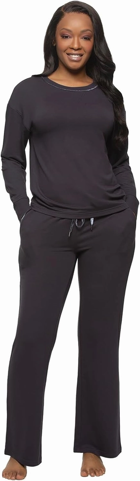 Felina - Aria 2-Piece Lounge Set - French Terry Pullover & Relaxed Fit Pants Loungewear Set