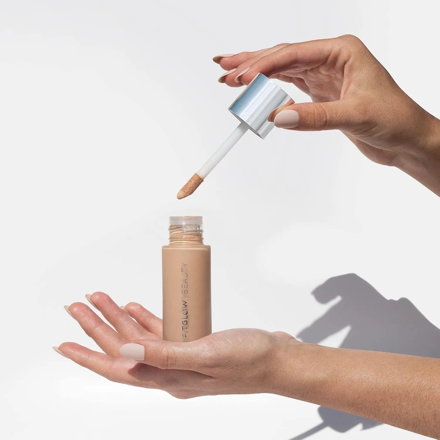 Fitglow Beauty - Natural Foundation  Photo-Filtering Foundation | Vegan, Woman-Owned Clean Beauty (F1 - Fair, Neutral Undertones)