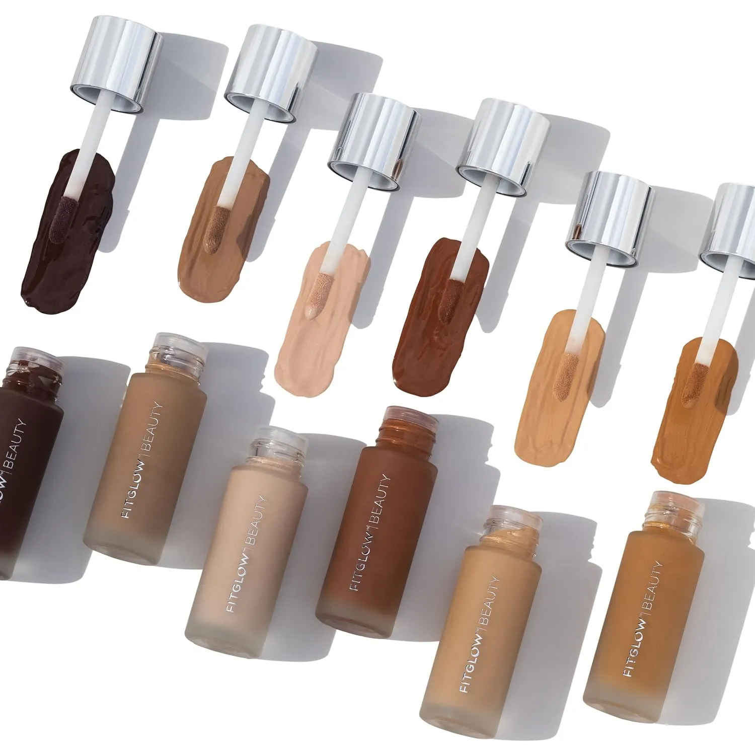 Fitglow Beauty - Natural Foundation  Photo-Filtering Foundation | Vegan, Woman-Owned Clean Beauty (F1 - Fair, Neutral Undertones)