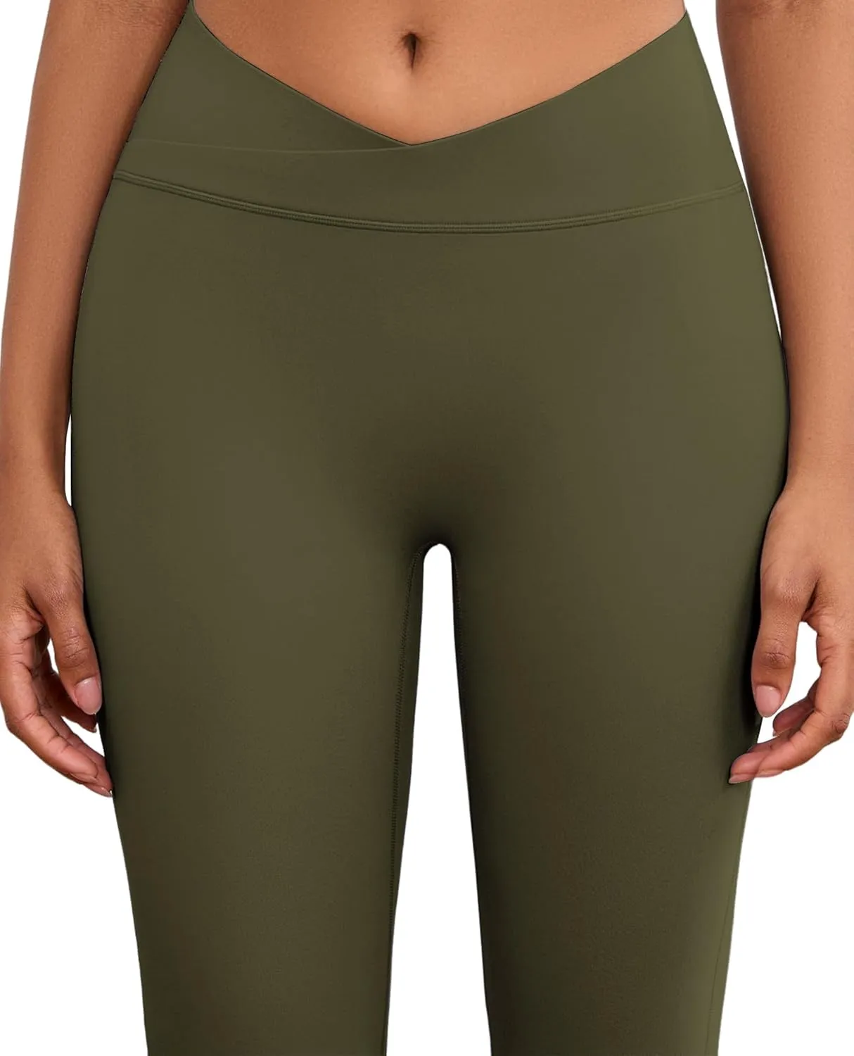 Flare Wide Leg Yoga Pants Bootcut Bell Bottom Crossover Tummy Control Leggings Workout High Waist Tights for Women