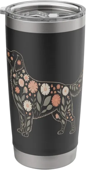 Floral Retriever Botanical Stainless Steel Insulated Tumbler