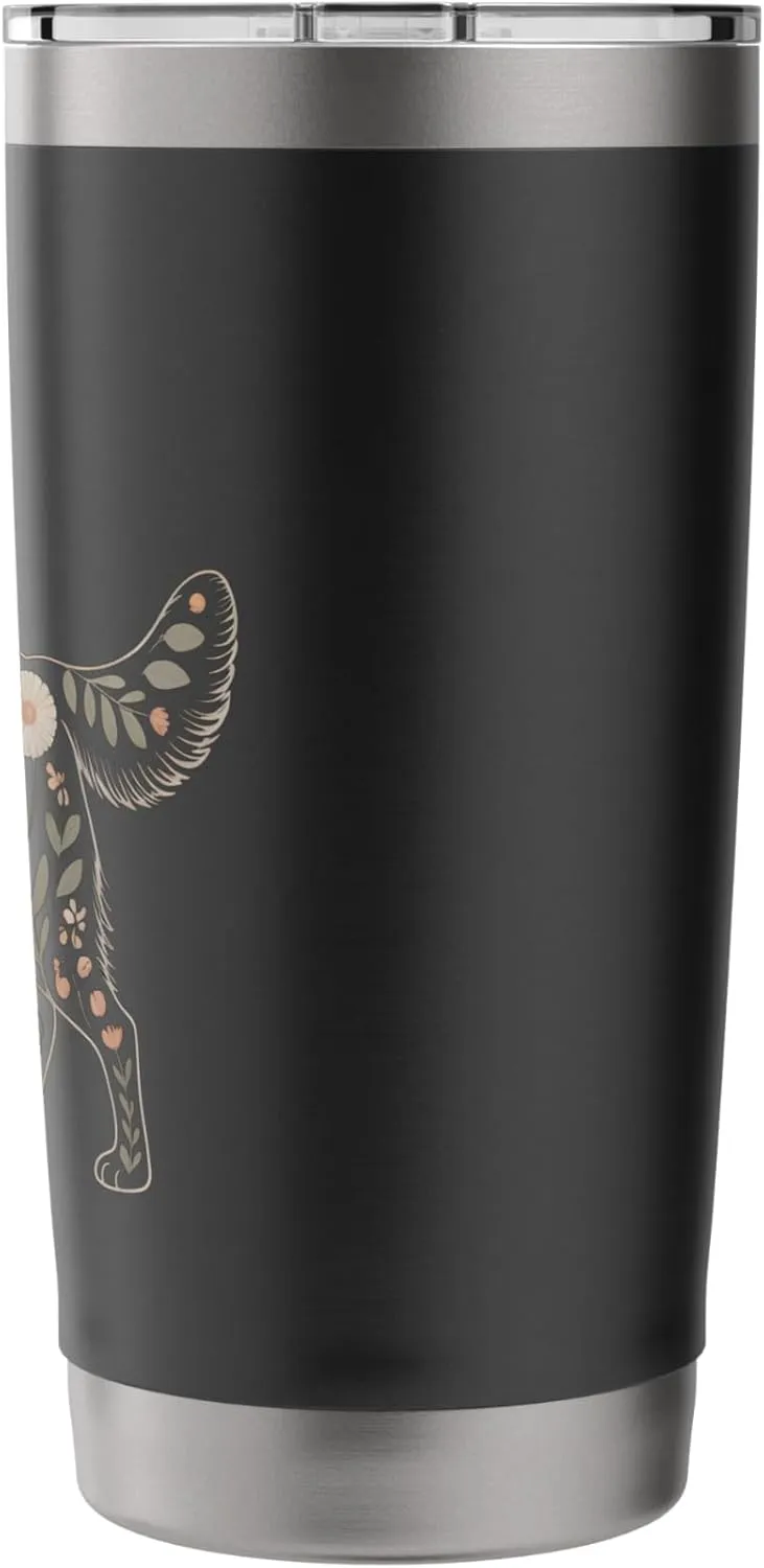 Floral Retriever Botanical Stainless Steel Insulated Tumbler