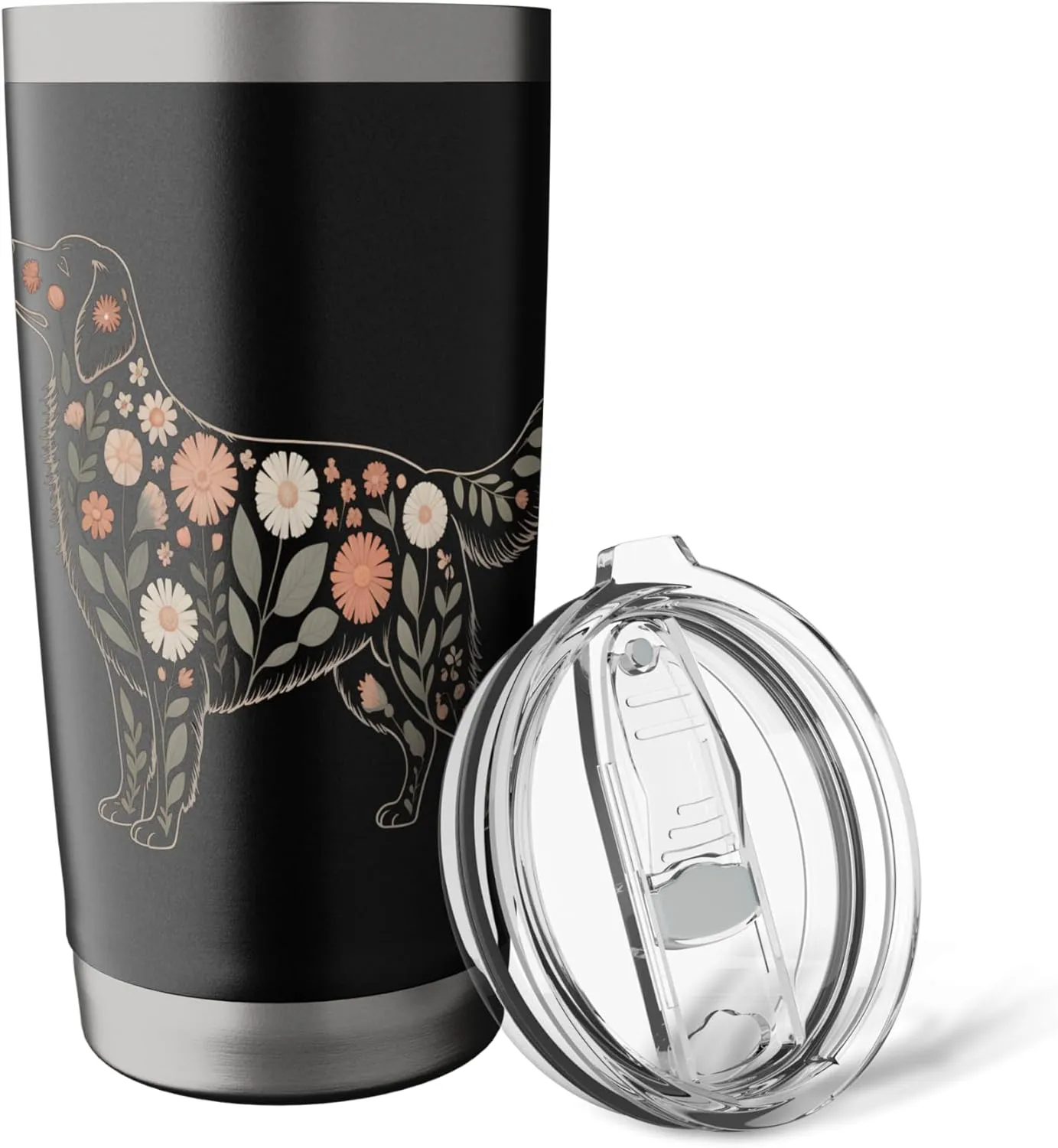 Floral Retriever Botanical Stainless Steel Insulated Tumbler