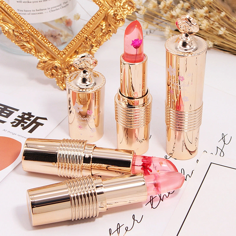 Flower Lipstick Jelly Color Changing Lipstick Moisturizing