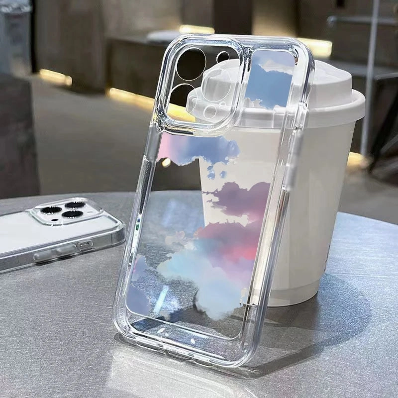 Flower Love Soft Silicone Clear Case for Xiaomi Redmi Note and C Series
