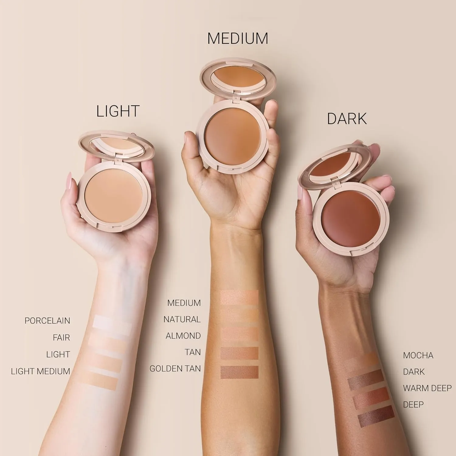Foundation by No Makeup Makeup | Conceal & Correct with Long-Lasting, Buildable Formula & Lightweight Soft Finish | Cruelty-Free, Vegan, Fragrance-Free | Dark
