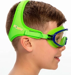 Frogglez Youth Wide View Anti-Fog Crystal Clear Swim Goggle Mask for Kids under 10 (Ages 4-10)