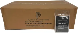 Full Case of 10,000 Penny Sleeves for Standard Trading Cards Ultra Clear (100 Packs)