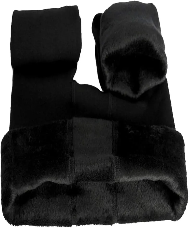FV RELAY Women's Winter Warm Fleece Lined Velvet Elastic Leggings High Waisted