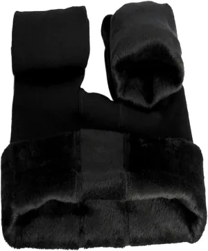 FV RELAY Women's Winter Warm Fleece Lined Velvet Elastic Leggings High Waisted