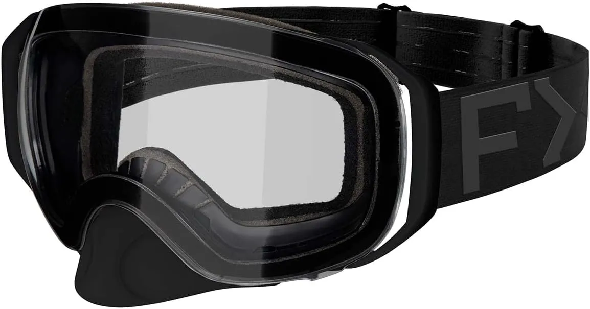 FXR Ride X Spherical Clear Goggle (Black Ops)