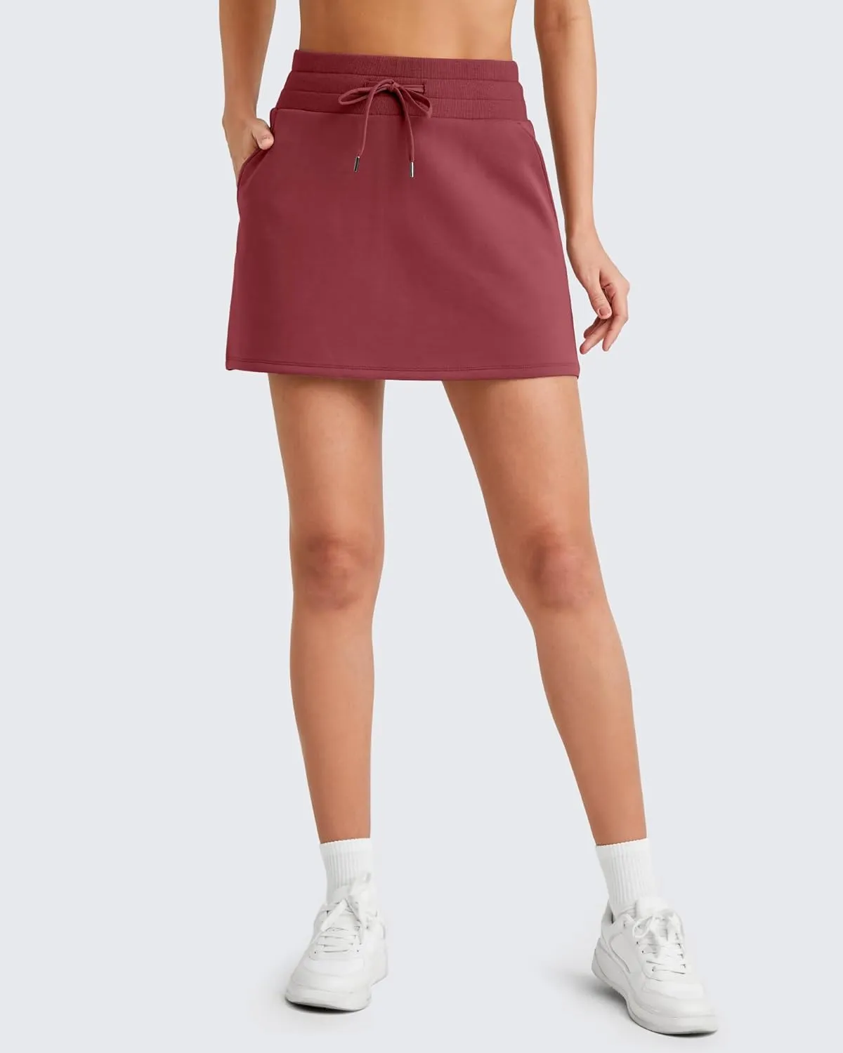 G4Free Smoofit Sweat Skirts for Women Soft Drawstring Summer Casual Lounge Skirt with Pockets
