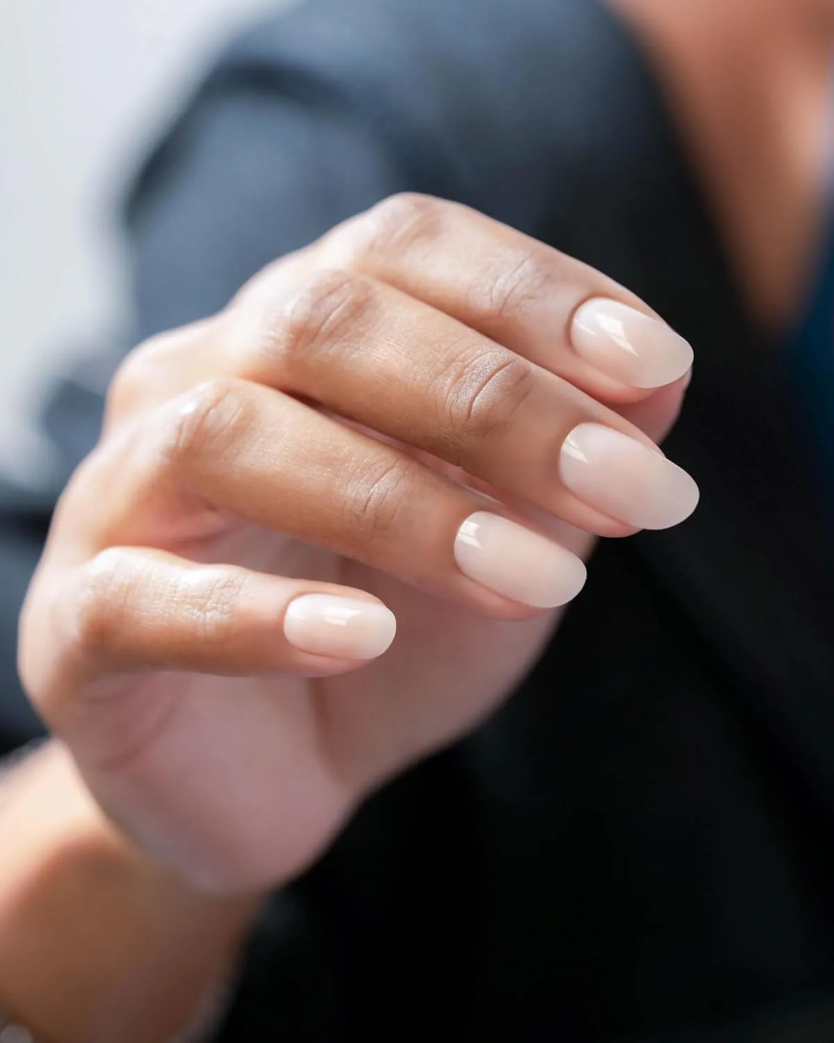 Gelish Nude Soft Gel Tips - Full Coverage Nude Color Soft Gel Tips, Press On Nails, Clear Nail Tips