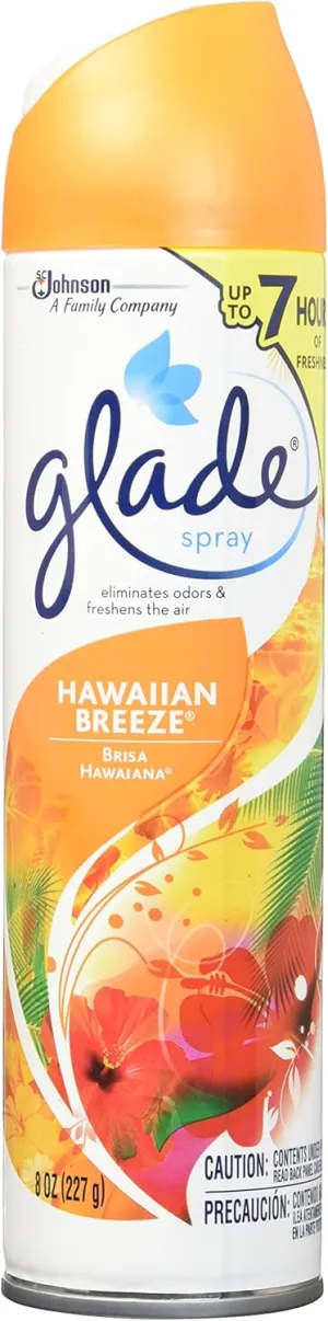 Glade Air Freshener, Room Spray, Hawaiian Breeze, 8 Oz