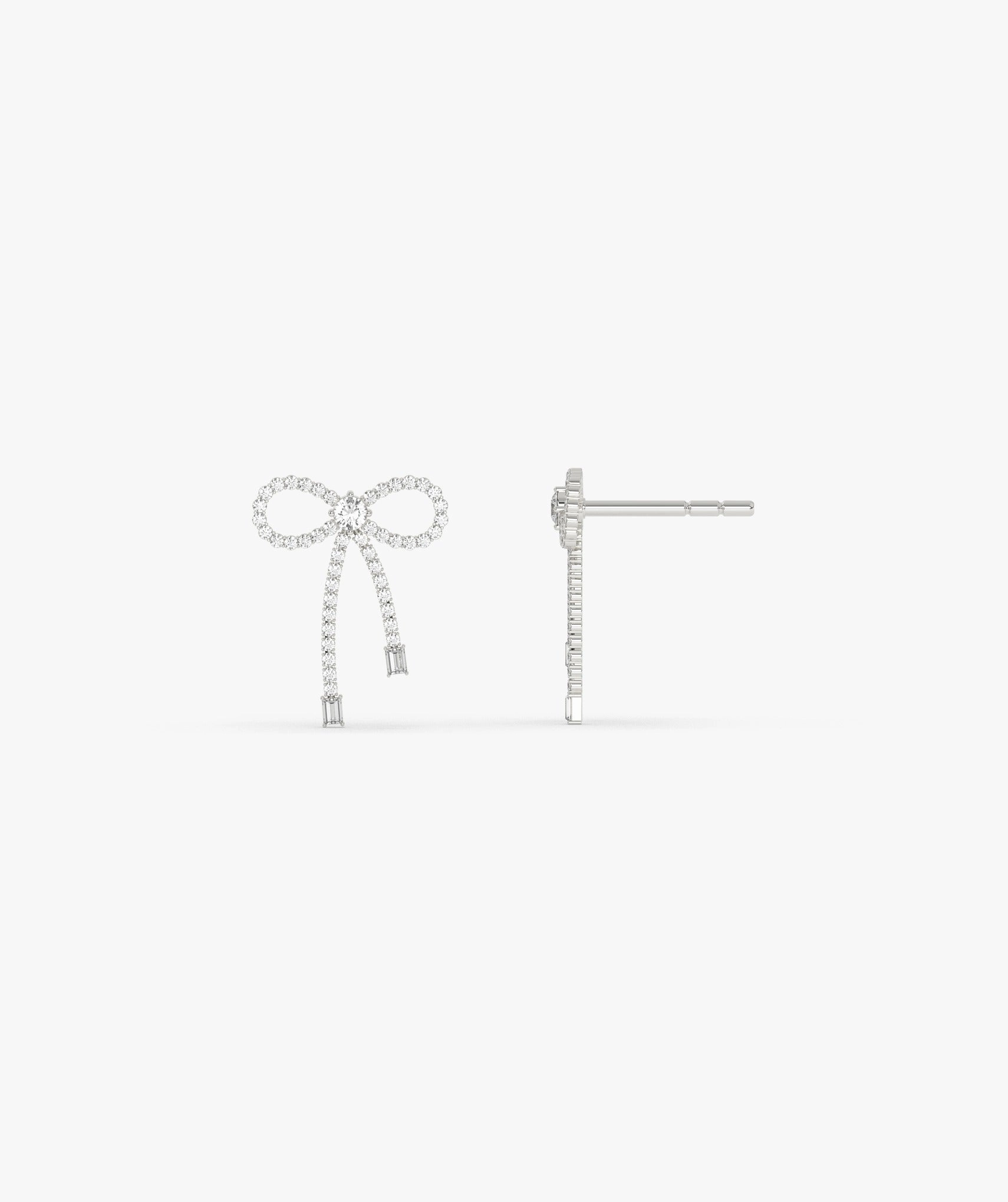 Gleaming Bow Diamond Drops