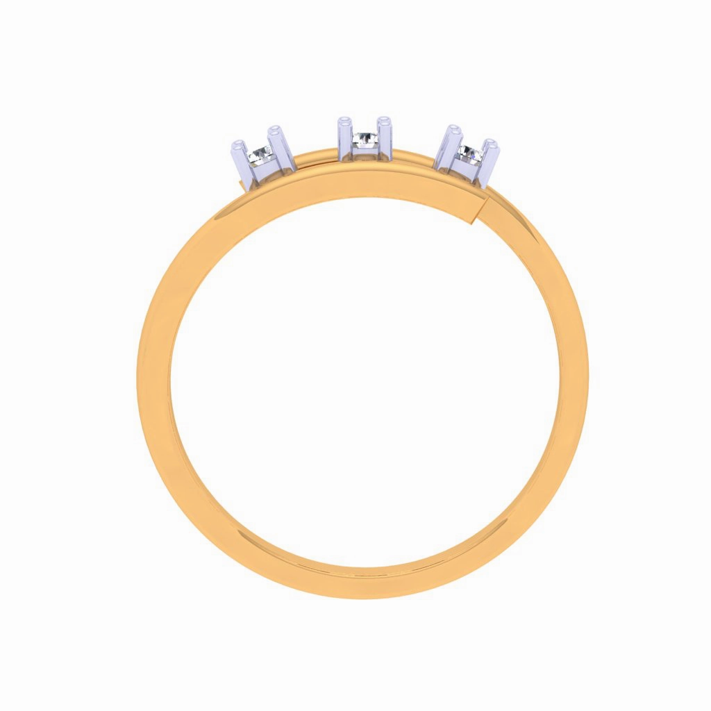 Gleaming Diamond And Gold Ring