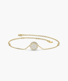 Gleaming Disc Diamond Bracelet