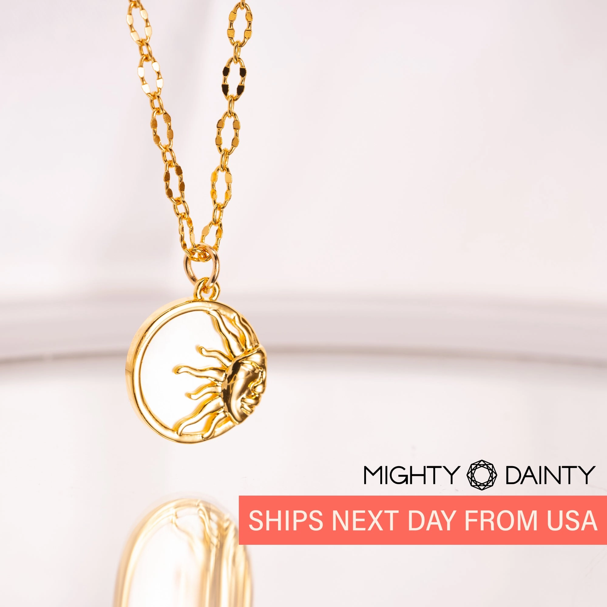 Gleaming Hope Sun Necklace