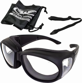 Global Vision Outfitter Padded Fit-Over Motorcycle Safety Sunglasses