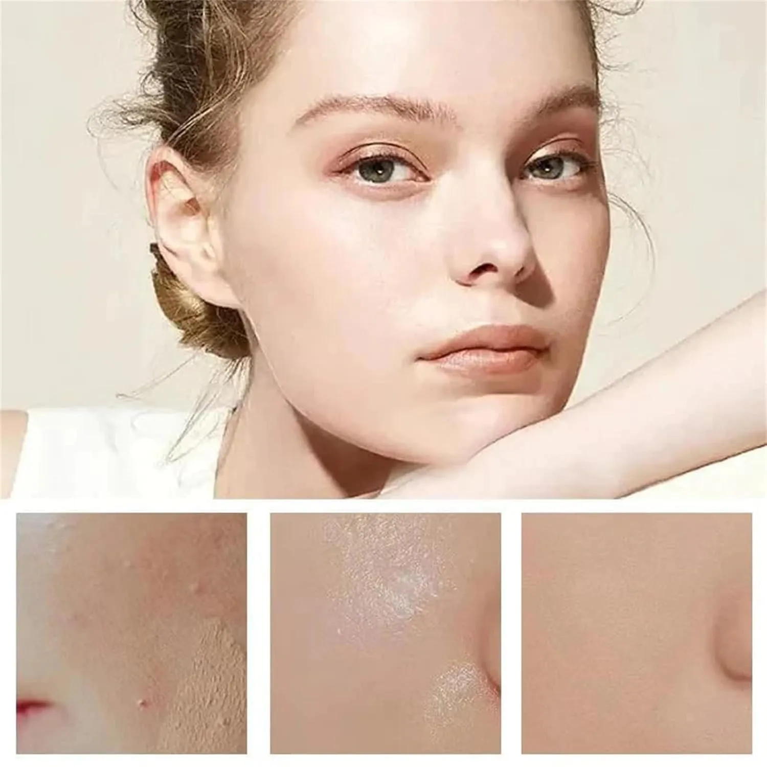 Glow All Day Long Gauze Beauty Liquid Foundation, Glow All Day Long Gauze Foundation Cream, Oil-Free, Hydrating, Dewy Finish, Easy Application, Improves Uneven Skin Tone (Mix)
