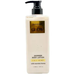 GLOW Shimmer Body Lotion with Manuka Honey, Coco Honey, 22.5 oz