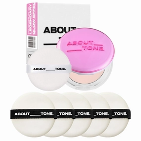 Glow Powder Pact   Powder Pact Puff 5P BUNDLE SET