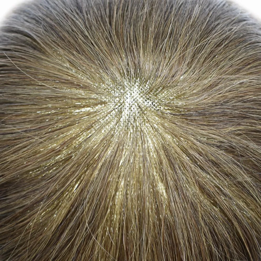 Hair System For Men Toupee Human Hair Pieces French Lace Front Toupee For Men Hair Replacement Systems Fine Mono Men Hairpiece 7X10 Medium light density 5# MEDIUM LIGHT BROWN