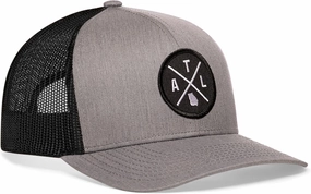 HAKA State City Trucker Hat for Men & Women, Adjustable Baseball Hat, Mesh Snapback, Sturdy Outdoor Black Golf Hat