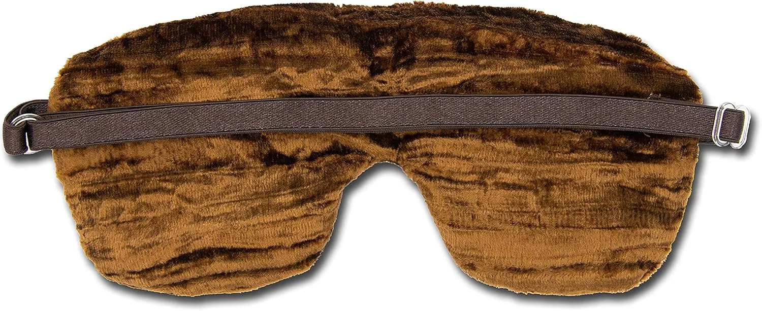 Handmade Opulence Eye Mask Pillow - Weighted Flaxseed Fill, Unscented, Satin & Velvet, Adjustable Strap - Ideal for Meditation & Restful Sleep - Blue Lagoon - TEMF-BL