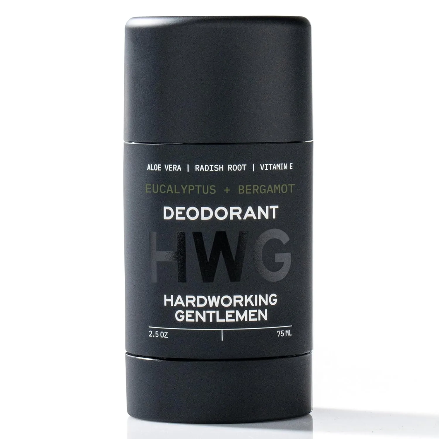 Hardworking Gentlemen - Eucalyptus and Bergamot - Mens Fresh Body Deodorant Stick - All Natural Organic Ingredients including Vitamin E and Aloe Leaf - Made in USA