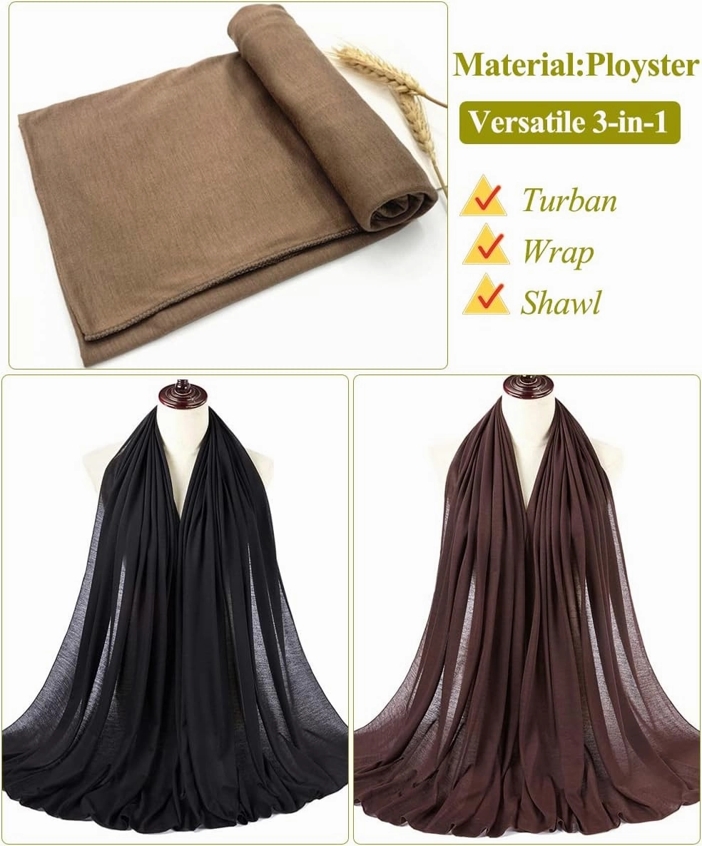 Harewom Head Wraps for Black Women Stretch Head Scarf Long African Hair Wraps Turban Headwraps Jersey Headbands