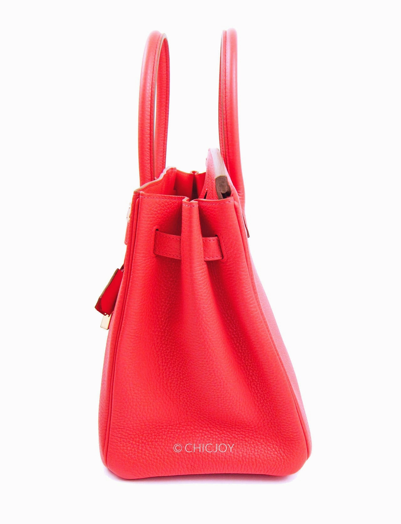 Hermes Rose Jaipur 35cm Birkin Gold Hardware GHW GLOWING
