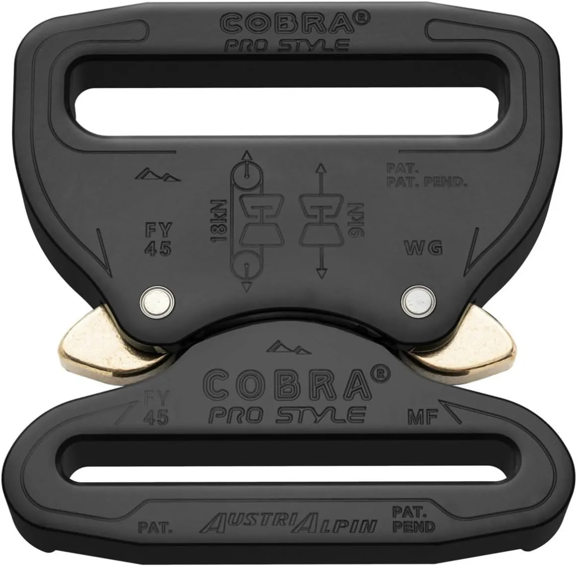 Hero's Pride Cobra Pro Style Aluminum Belt Buckle, Heavy Duty 2.25" Duty Gear Belt Buckle, Quick Release Adjustable CCW Belt Buckle