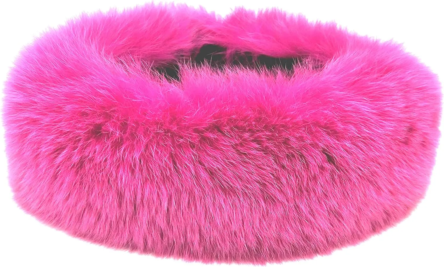 Hima 100% Real Fox Fur Full Skin Headband, Made in US