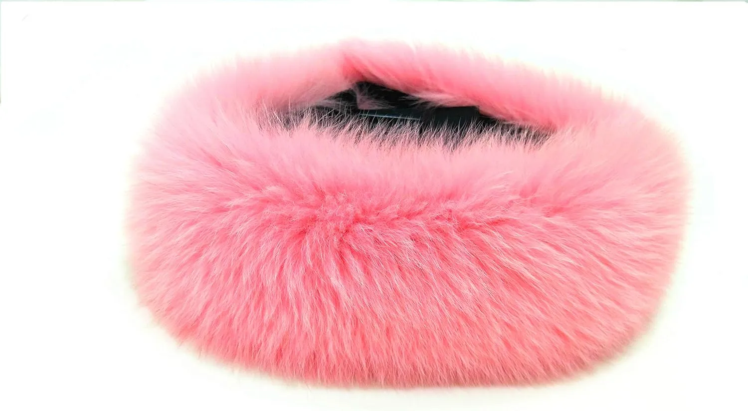 Hima 100% Real Fox Fur Full Skin Headband, Made in US