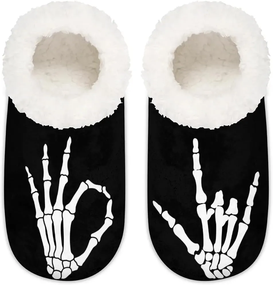 House Slippers for Women Men Winter Fuzzy Memory Foam Slippers Indoor Warm Full Slippers