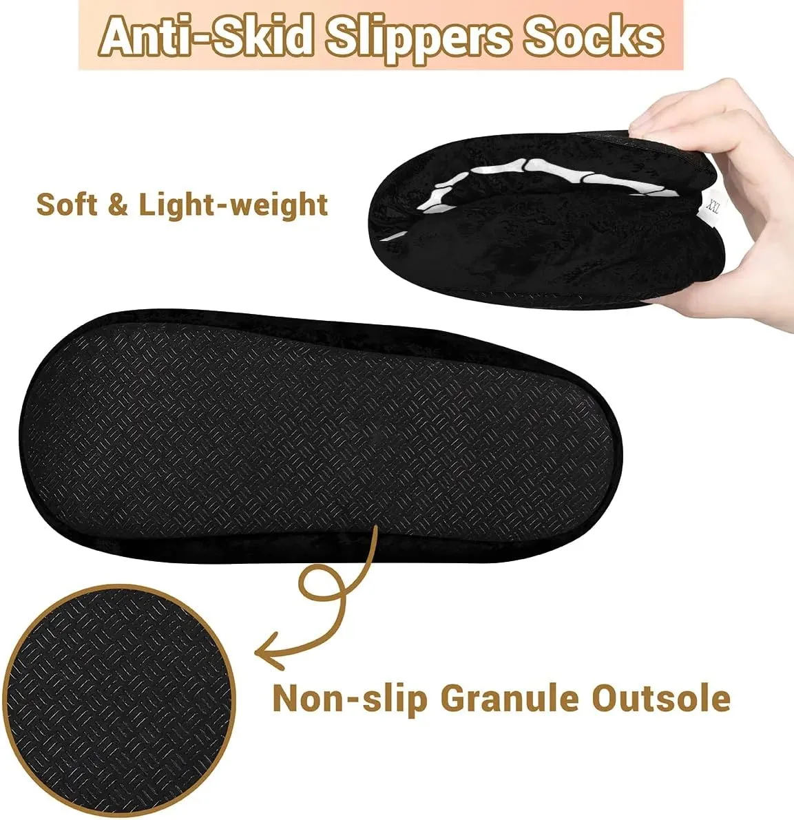 House Slippers for Women Men Winter Fuzzy Memory Foam Slippers Indoor Warm Full Slippers