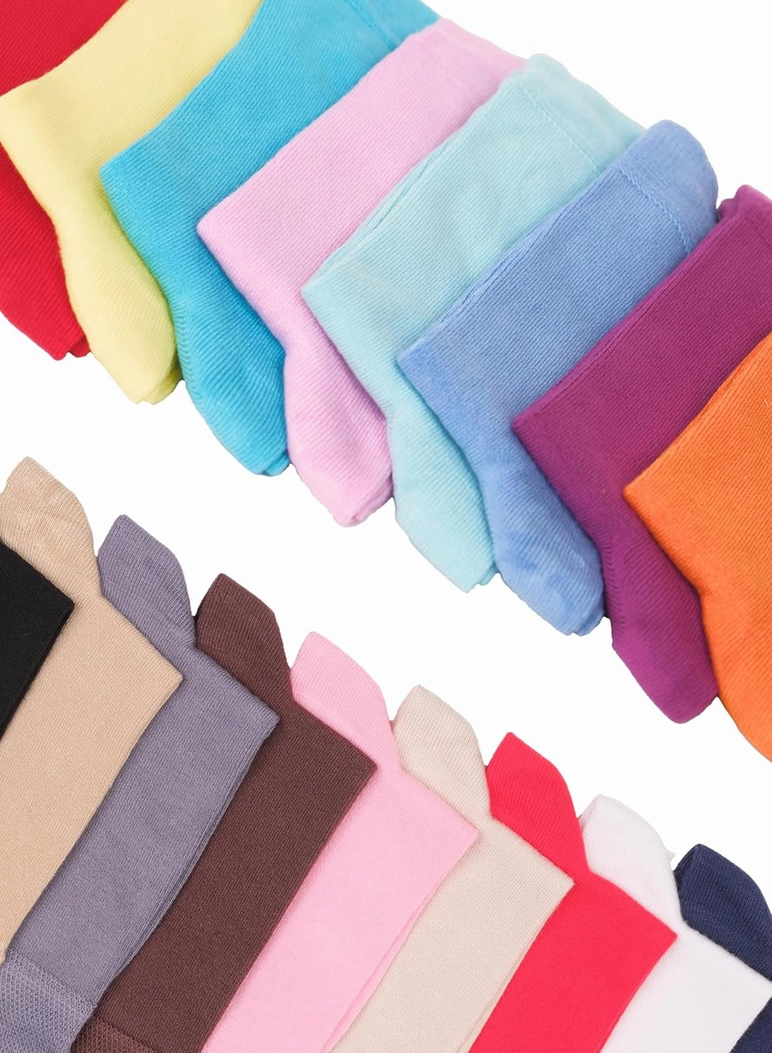 Hugh Ugoli Womens Bamboo Dress Socks, Extremely Soft & Thin & Crew Socks for Business Trouser Casual, Non-Binding, 3-6 Pairs