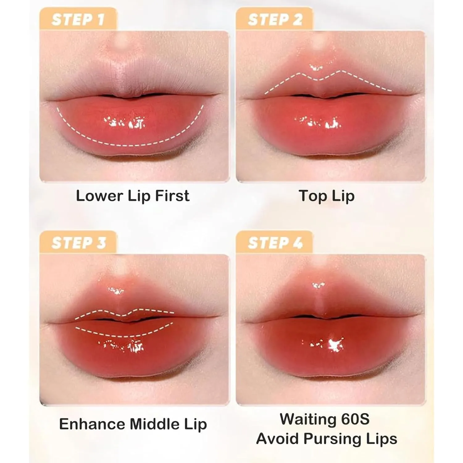 Ice Watery Lip Gloss,Mirror Tea Light Lip Glaze,Glasting Water Gloss,Lip Gloss Metal Applicator, Lip Hydrating Non-sticky Lip Gloss,Moisturizing Lip Oil No Sticky (13, 1pcs)