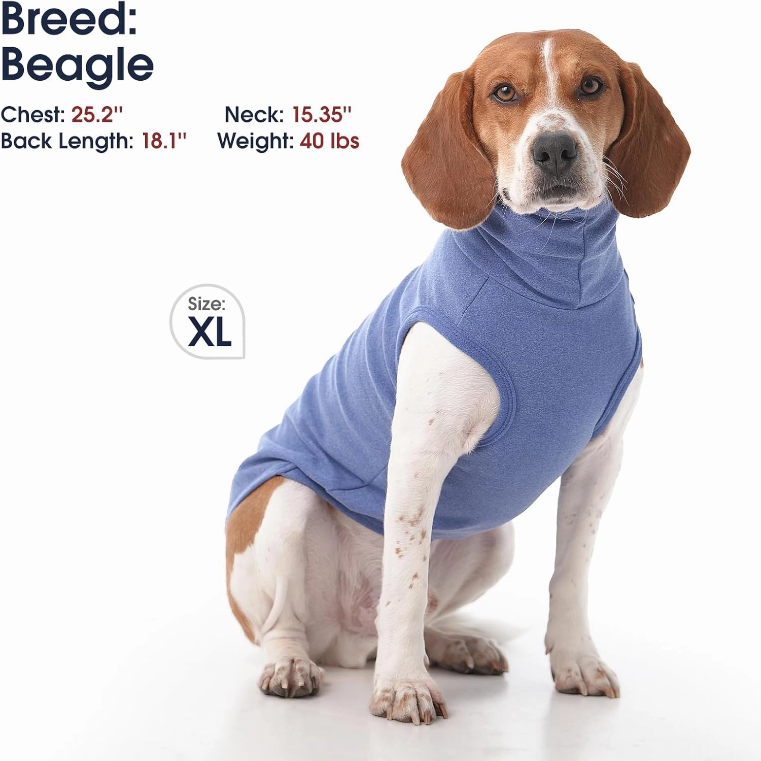 IECOii 4XL Dog Sweater,Stretch Fleece Vest Dog Sweater -Blue,XXXX-Large,Christmas Dog Sweater Big Dog Winter Clothe,Warm Pullover Fleece Dog Sweater,Turtleneck Dog Sweatshirt for Doberman,Great Dane