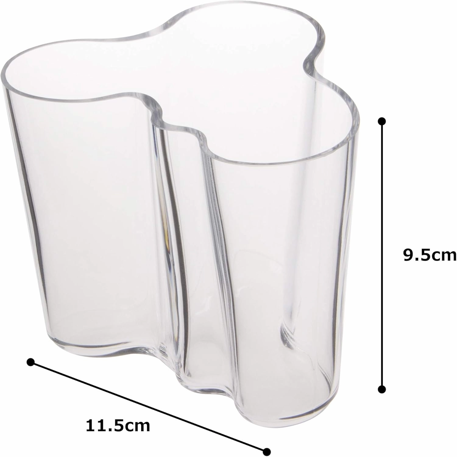 Iittala Alvar Aalto 95mm Clear Vase