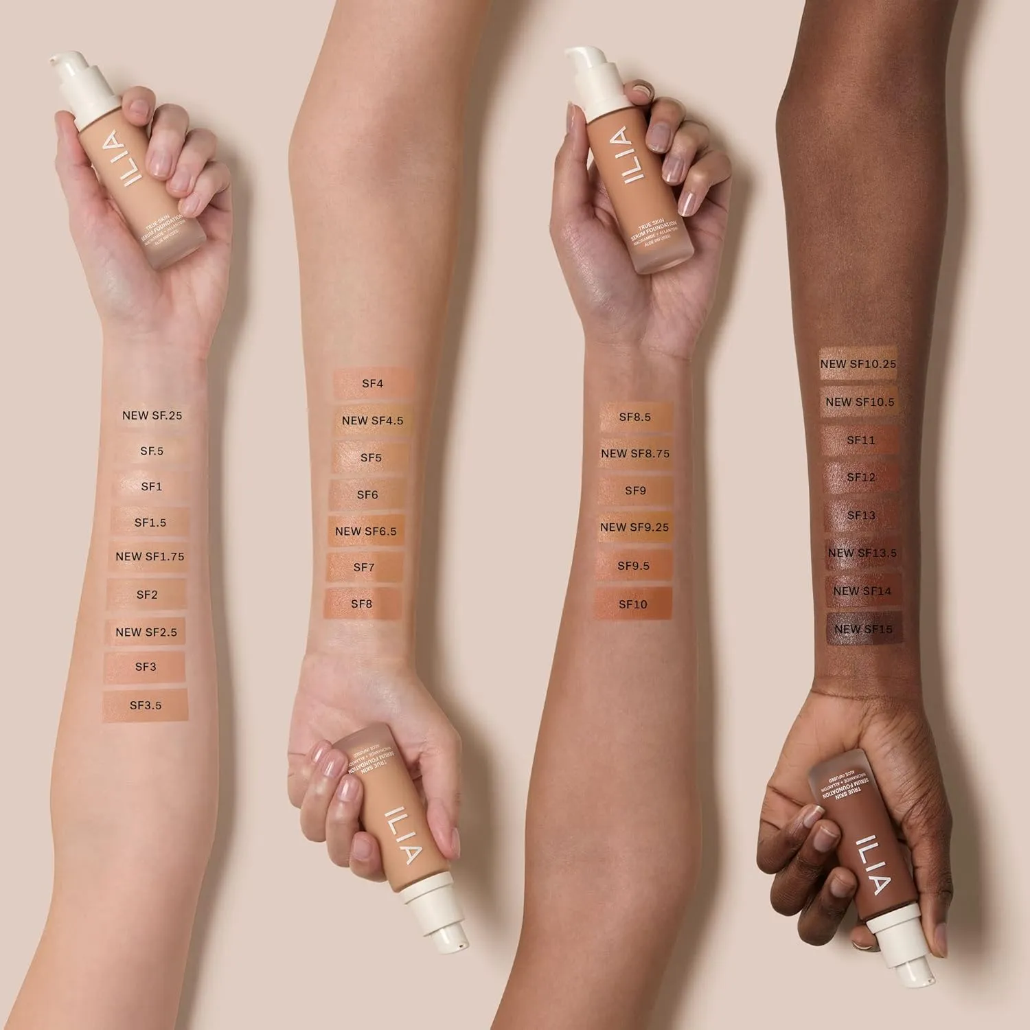 ILIA - True Skin Serum Foundation | Non-comedogenic, Cruelty-Free, Vegan, Weightless Feel, Buildable Coverage, Safe For Sensitive Skin (Mallorca SF1.5)