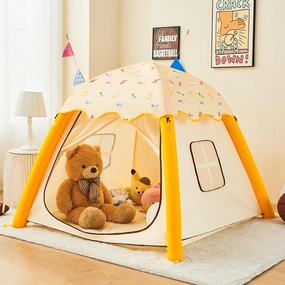 Inflatable Kids Play Tent Indoor/Outdoor, Kids Tent with Carry Bag, Portable Pop Up Playhouse Air Fort for Toddlers Boys & Girls Birthday Gift Quick Inflation