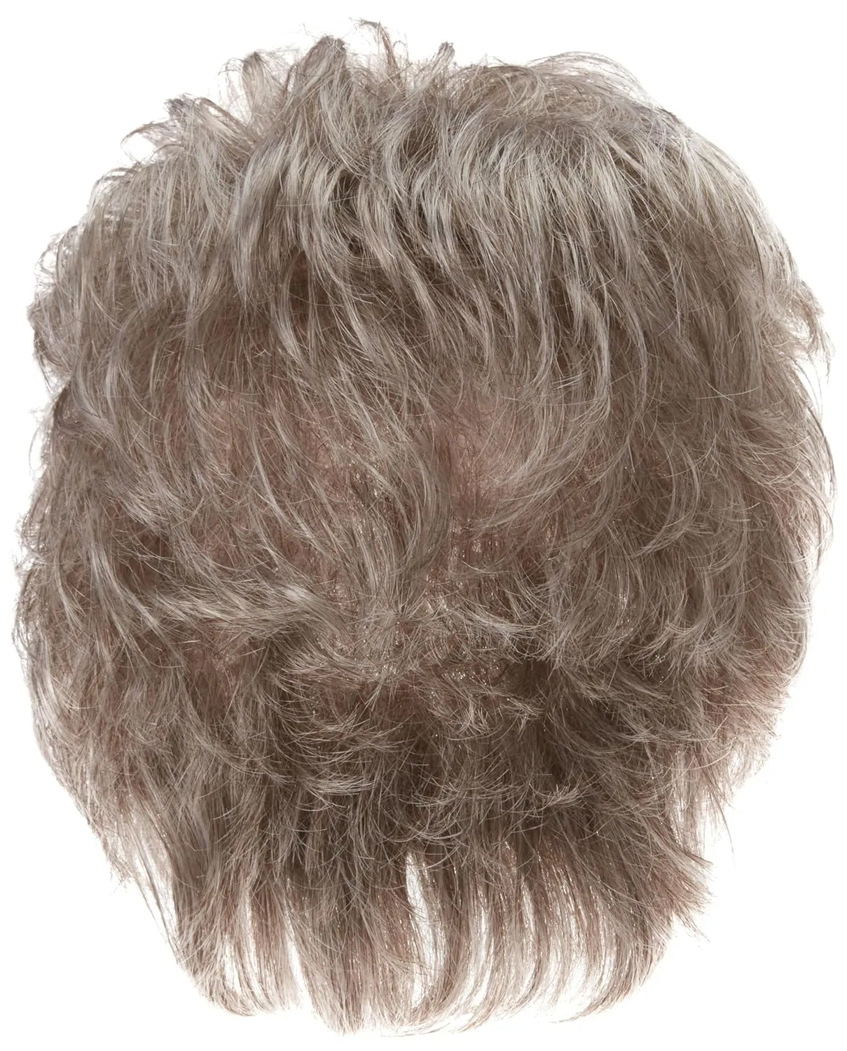 Instinct Luxury Short Wavy Shag Wig With Extended Lace Front by Hairuwear, Petite Average Size Cap, 305C Sugared Smoke