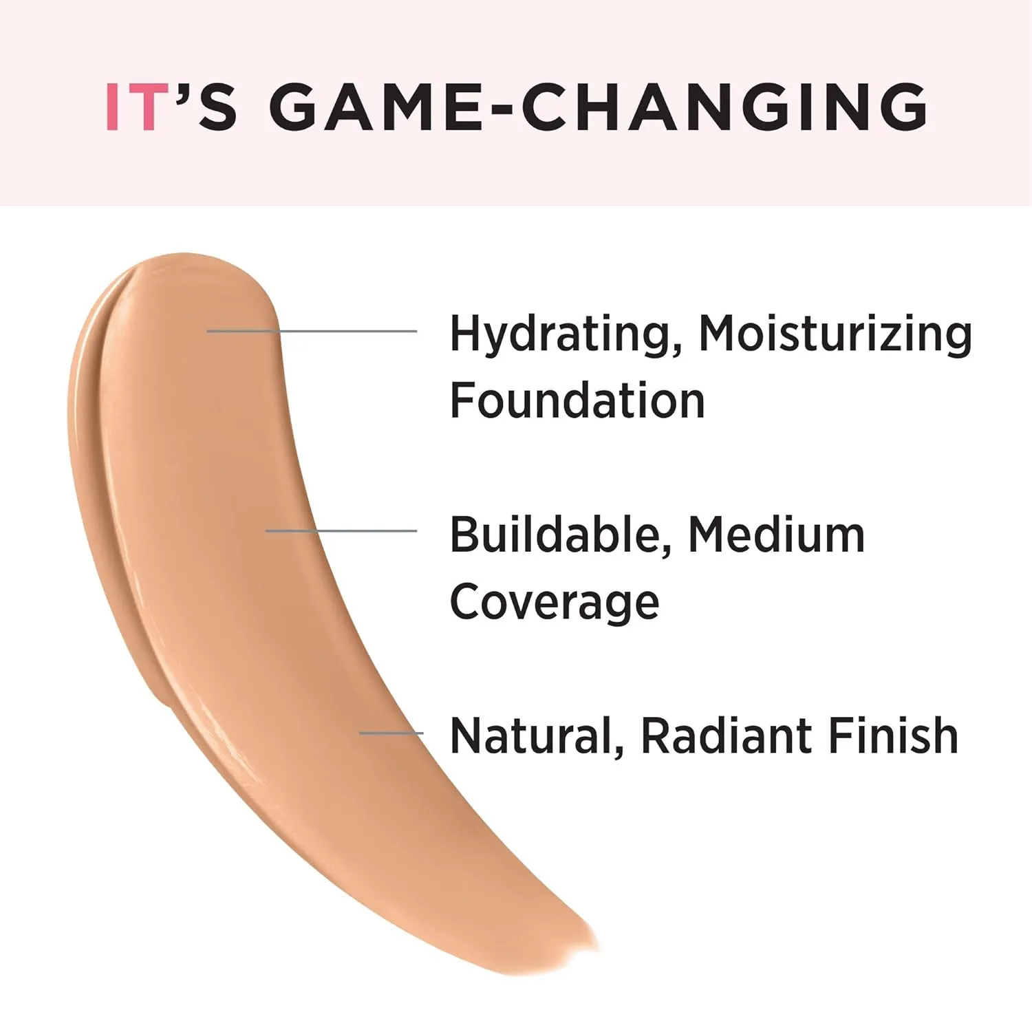 IT Cosmetics Your Skin But Better Foundation   Skincare - Hydrating Medium Buildable Coverage - Minimizes Pores & Imperfections - Natural Radiant Finish - With Hyaluronic Acid - 1.0 fl oz